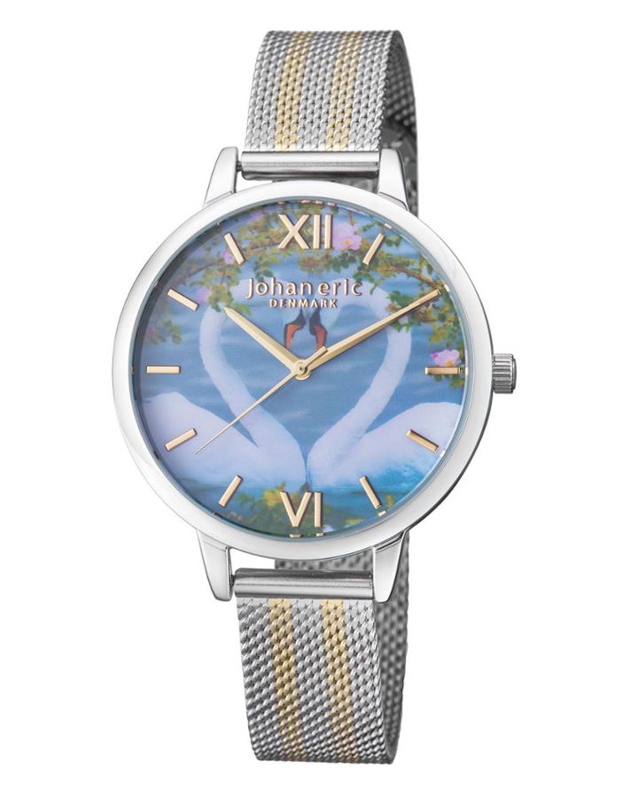 38mm Knoppsvane Swan Watch W/ Mesh Strap, Two-tone
