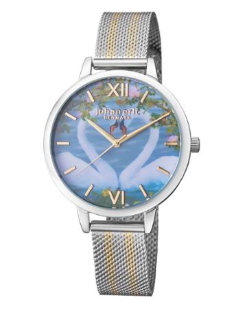 38mm Knoppsvane Swan Watch W/ Mesh Strap, Two-tone