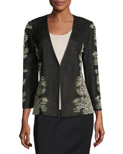 Embroidered Knit Jacket,