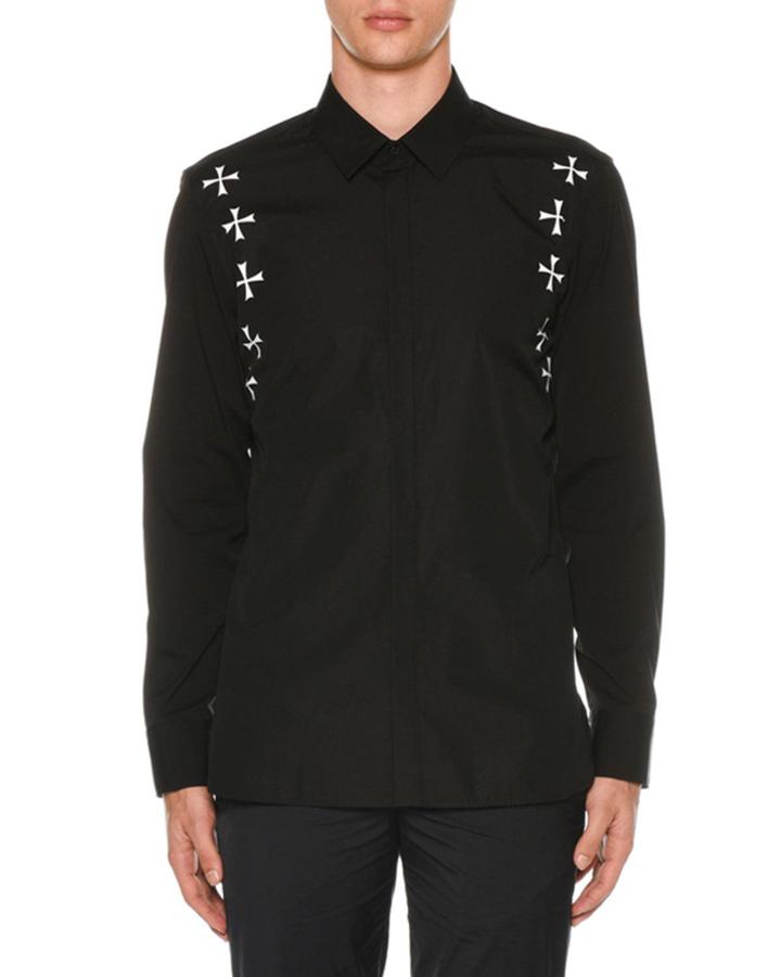 Men's Military Star Poplin