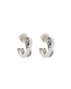 Classic Chain Silver Small Twist Hoop Earrings