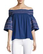Yasmin Off-the-shoulder Cotton Blouse