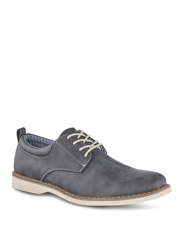 Men's Lace-up Faux-leather Oxfords