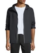 Men's Reflective-striped Track Jacket, Black