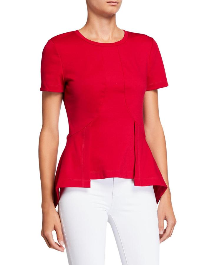 Knit Peplum Top
