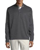 Men's Long-sleeve Snap-front Fleece