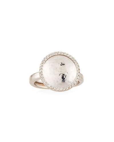 Diamond Hourglass 18k Ring,