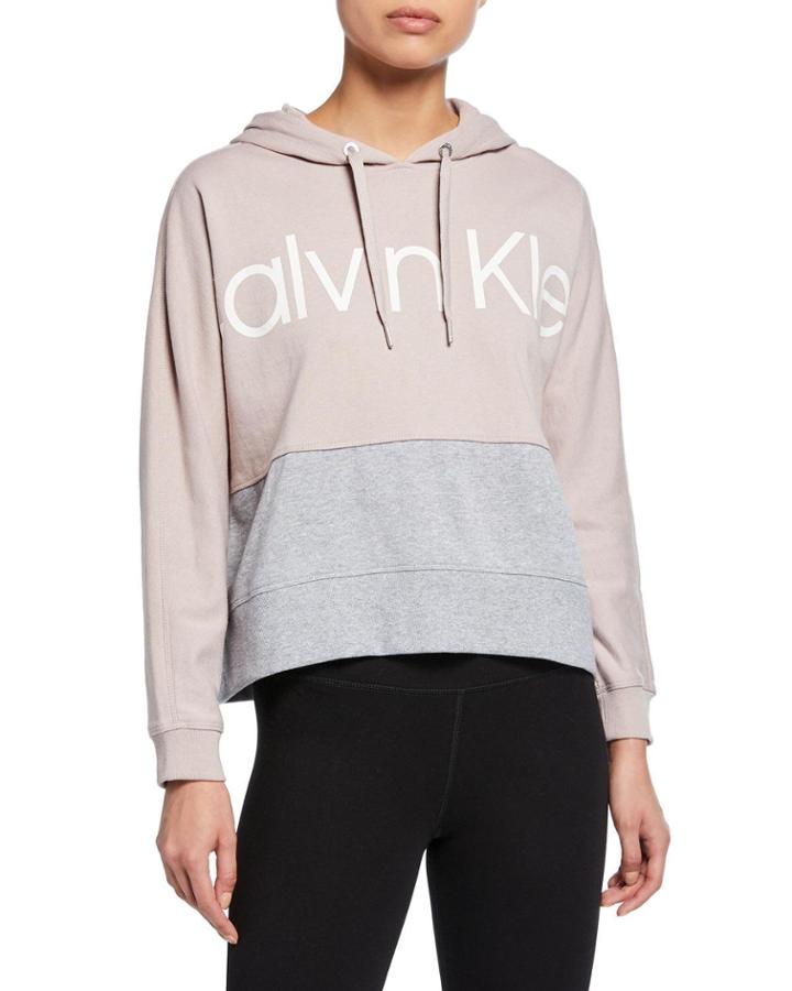 Colorblock Dolman-sleeve Hoodie