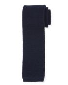 Knit Skinny Tie, Blue