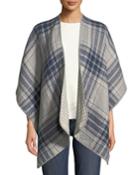 Plaid Cold-weather Ruana