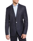 Men's Windowpane Blazer Jacket