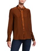 Safiya Long-sleeve Button-down