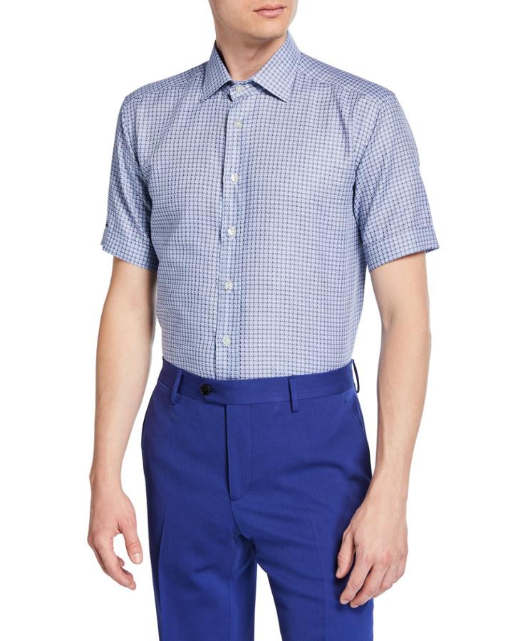 Men's Geo Printed Short-sleeve