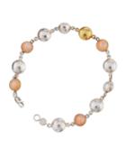 Moonstone & Bead-station Bracelet