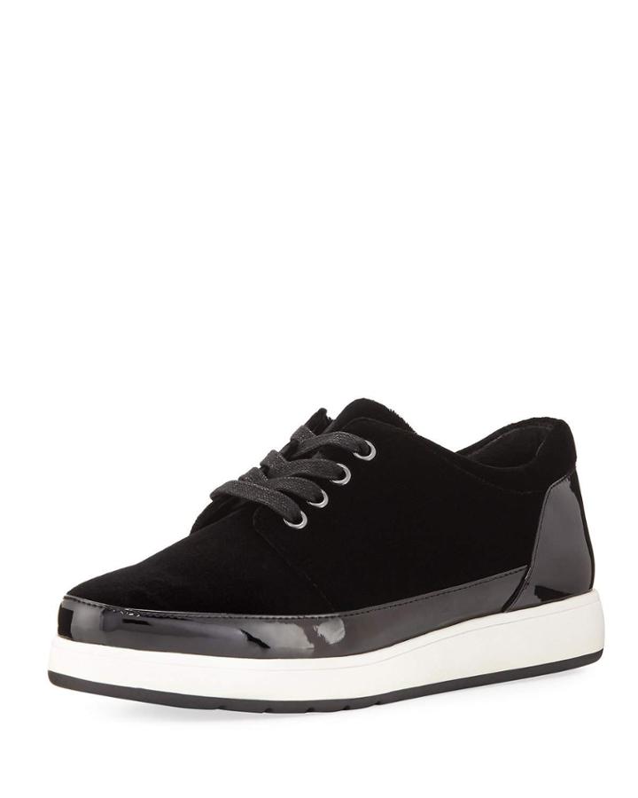 Miranda Tie Velvet Platform