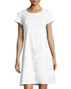 Doreen Cotton-blend Dress, White