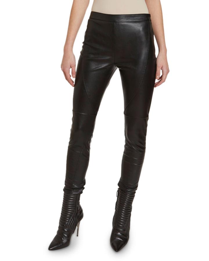 Seamed Faux-leather