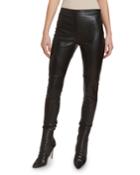 Seamed Faux-leather