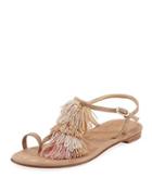 Jabow Tassel Suede Sandal,