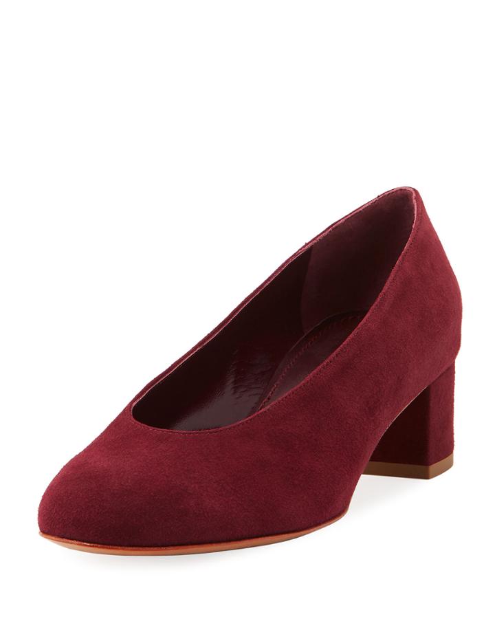 Suede Ballerina Pump