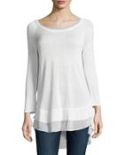 Mesh-trim Raglan