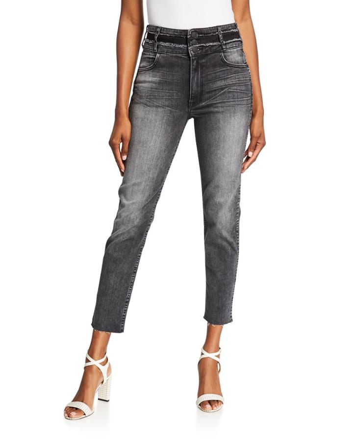 Vintage Holly Raw-edge Cropped