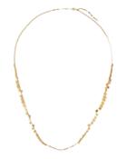 Nude Disc Fringe Long Necklace,