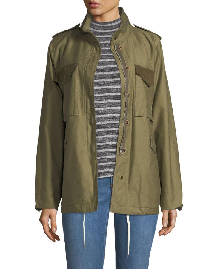 Ash Field Zip-front Utility Jacket