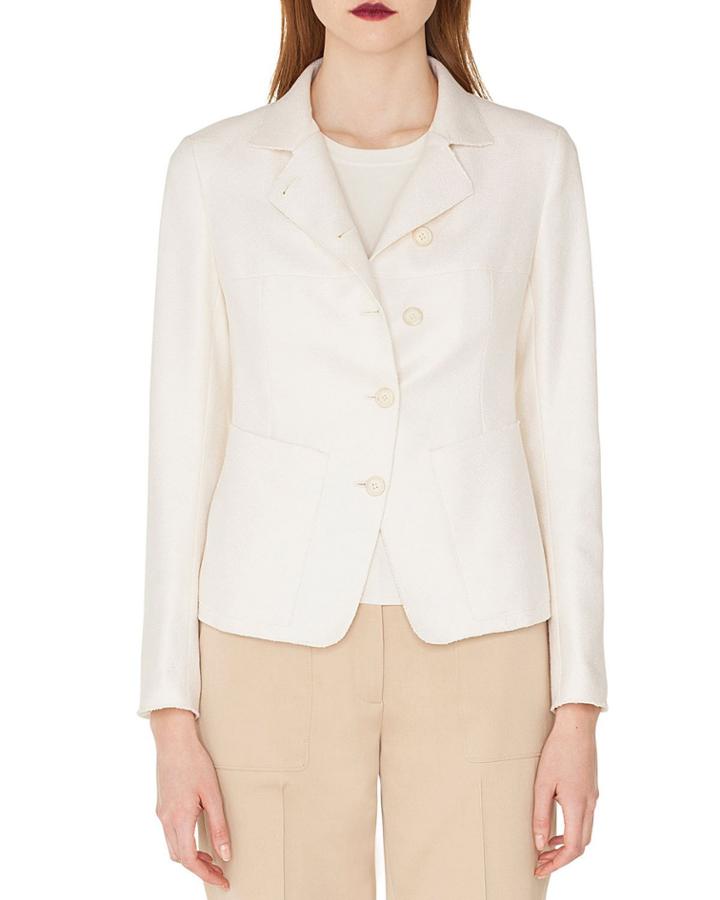 Samir Button-front Silk-cashmere