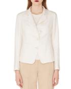 Samir Button-front Silk-cashmere