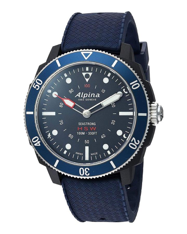 Men's 44mm Seastrong Horological Smart Watch W/ Rubber