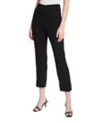 Loop Trim Crepe Cigarette Pants