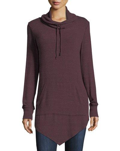 Funnel-neck Asymmetric-hem