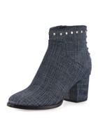 Melvin Studded 65mm Bootie, Blue