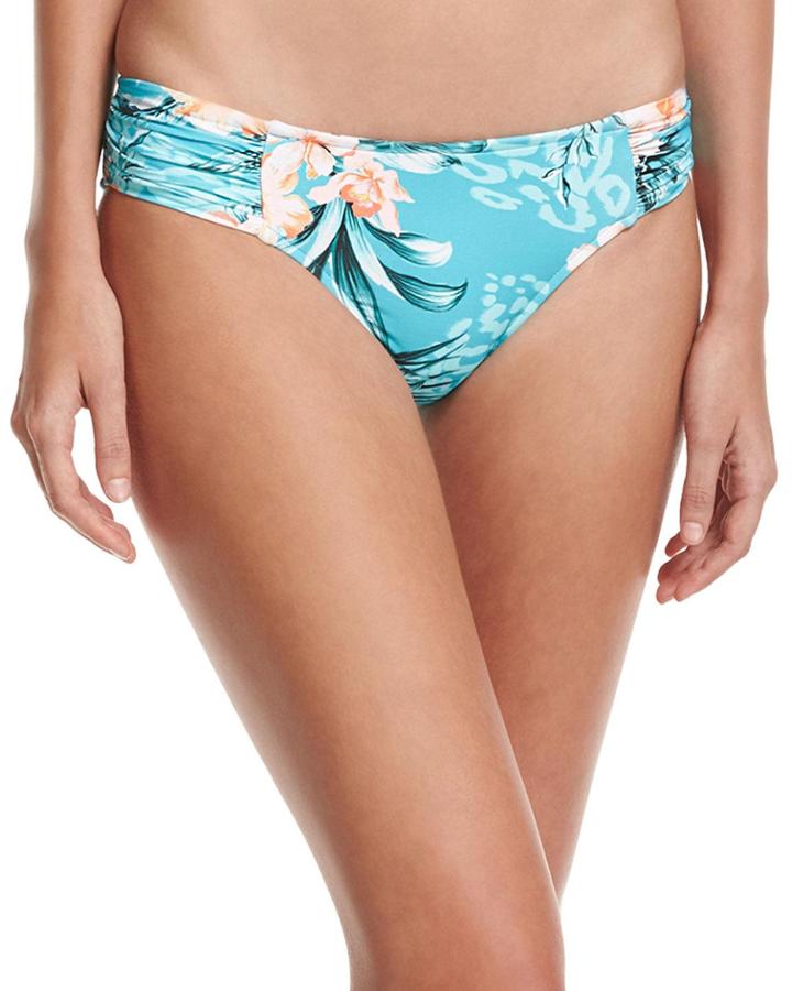 Pacifico Ruched-side Retro Swim Bikini Bottoms