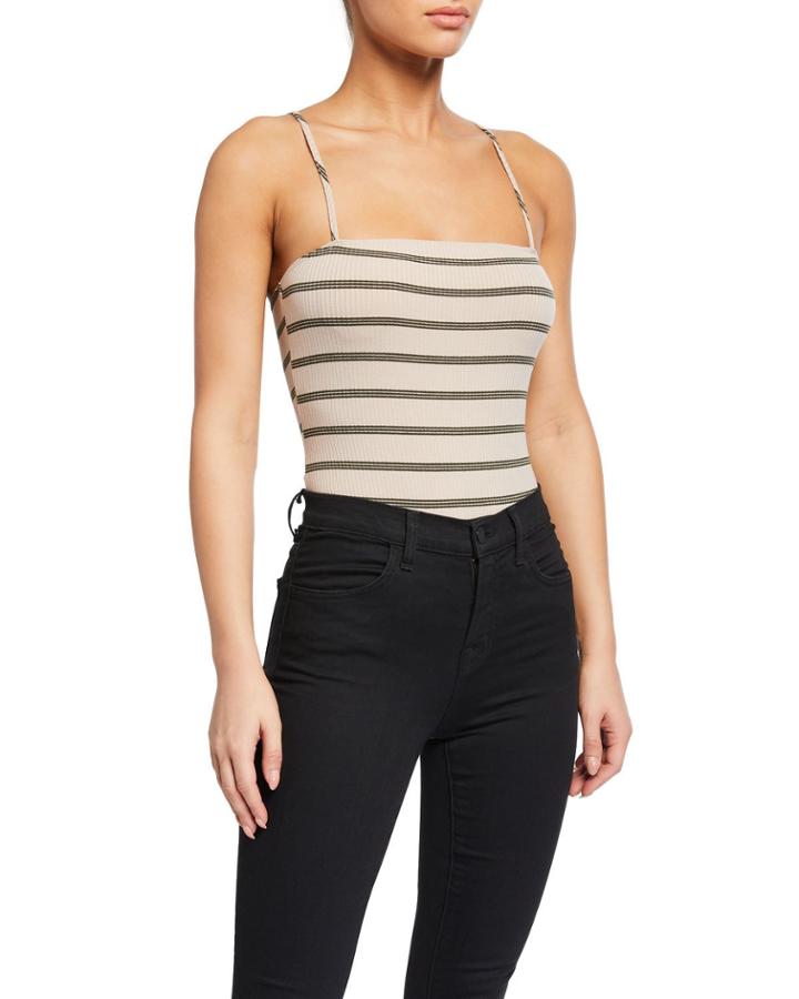 Striped Cami Bodysuit