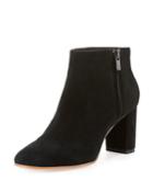 Greer Suede Ankle Boot, Black