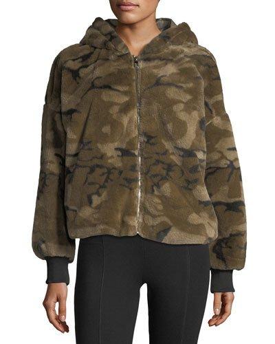 Fuzzy Camo Hoodie