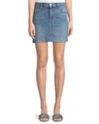 Bonny Mid-rise A-line Mini Denim