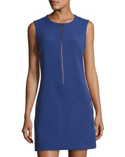 Hilary Knit Zip-front Dress