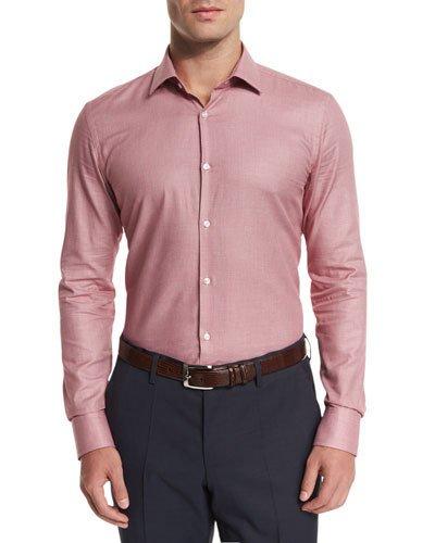 Slim Fit Textured Melange Sport