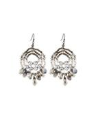 Mixed Crystal Bead Chandelier Earrings