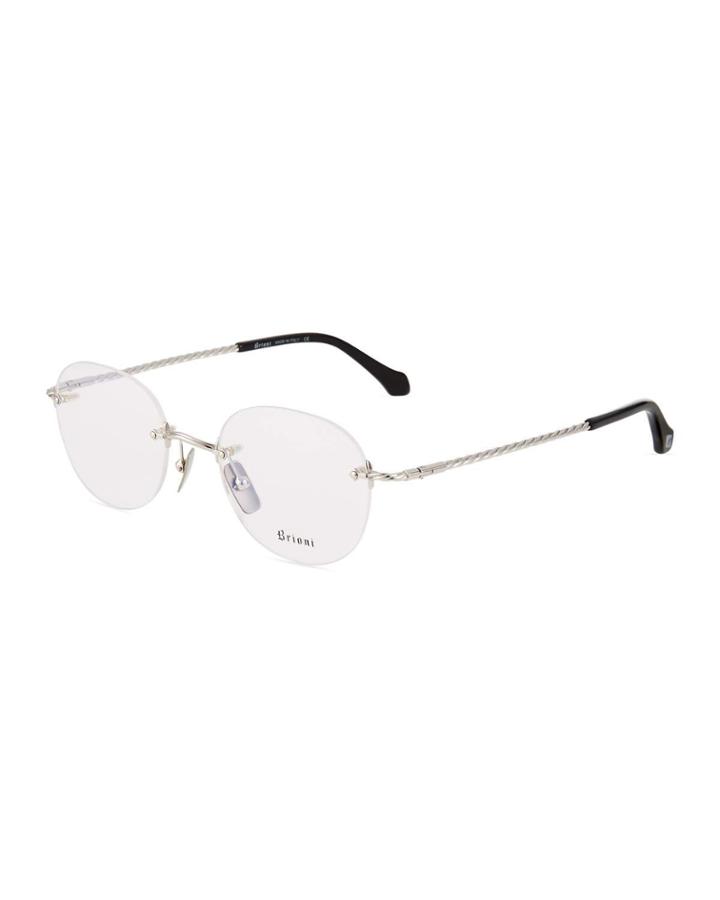Men's Rimless Metal Optical Glasses