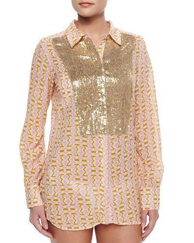Lamu Printed Sequined