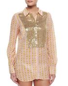 Lamu Printed Sequined