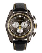44mm Men's V-ray Chronograph Watch W/ Leather