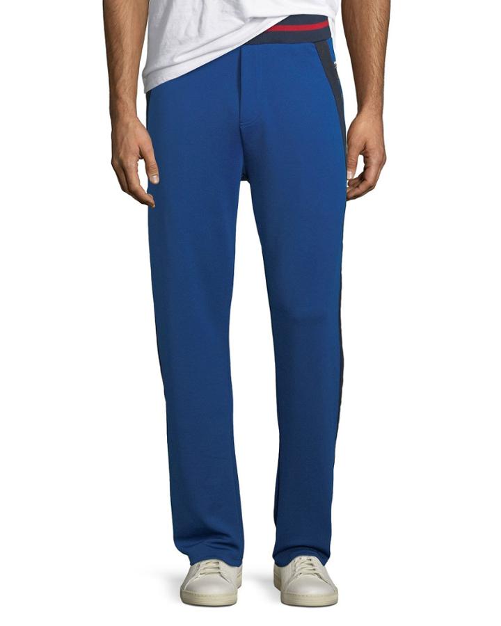 Men's Side-stripe Logo Track Pants