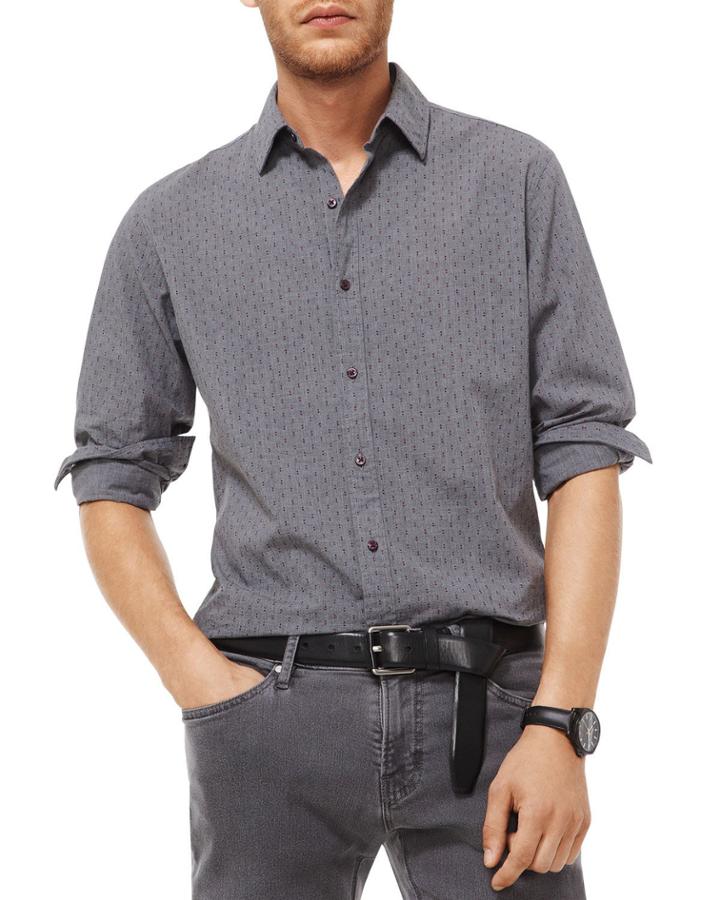 Men's Dice-print Slim-fit