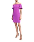 Modern Off-the-shoulder Ruffle-sleeve