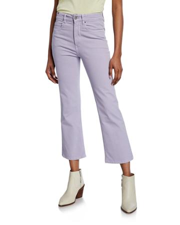 High-rise Capri Boot-cut Jeans